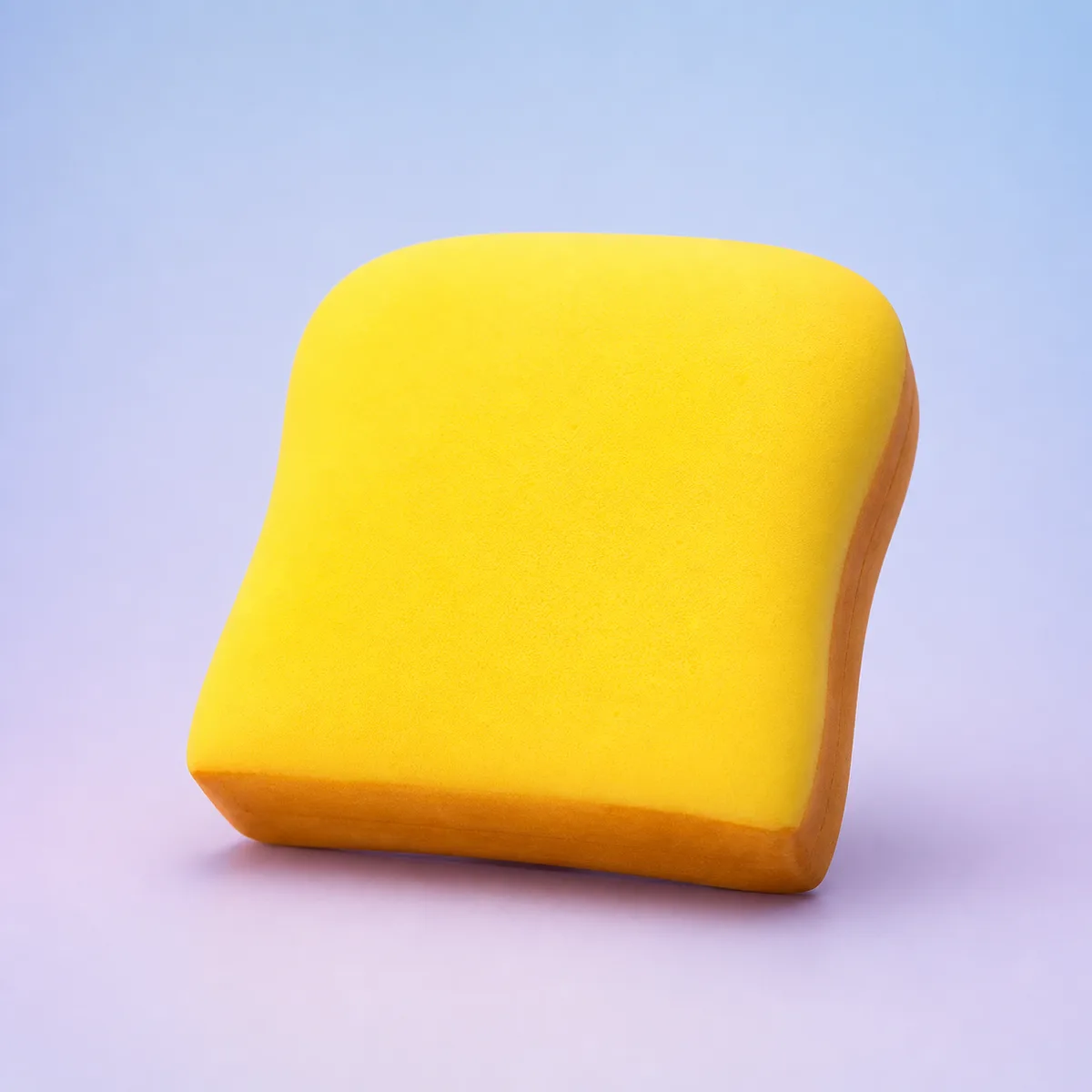 Bread Buddy Toast Slow-Rise Squishy, Golden Toast shown on a soft pastel studio background
