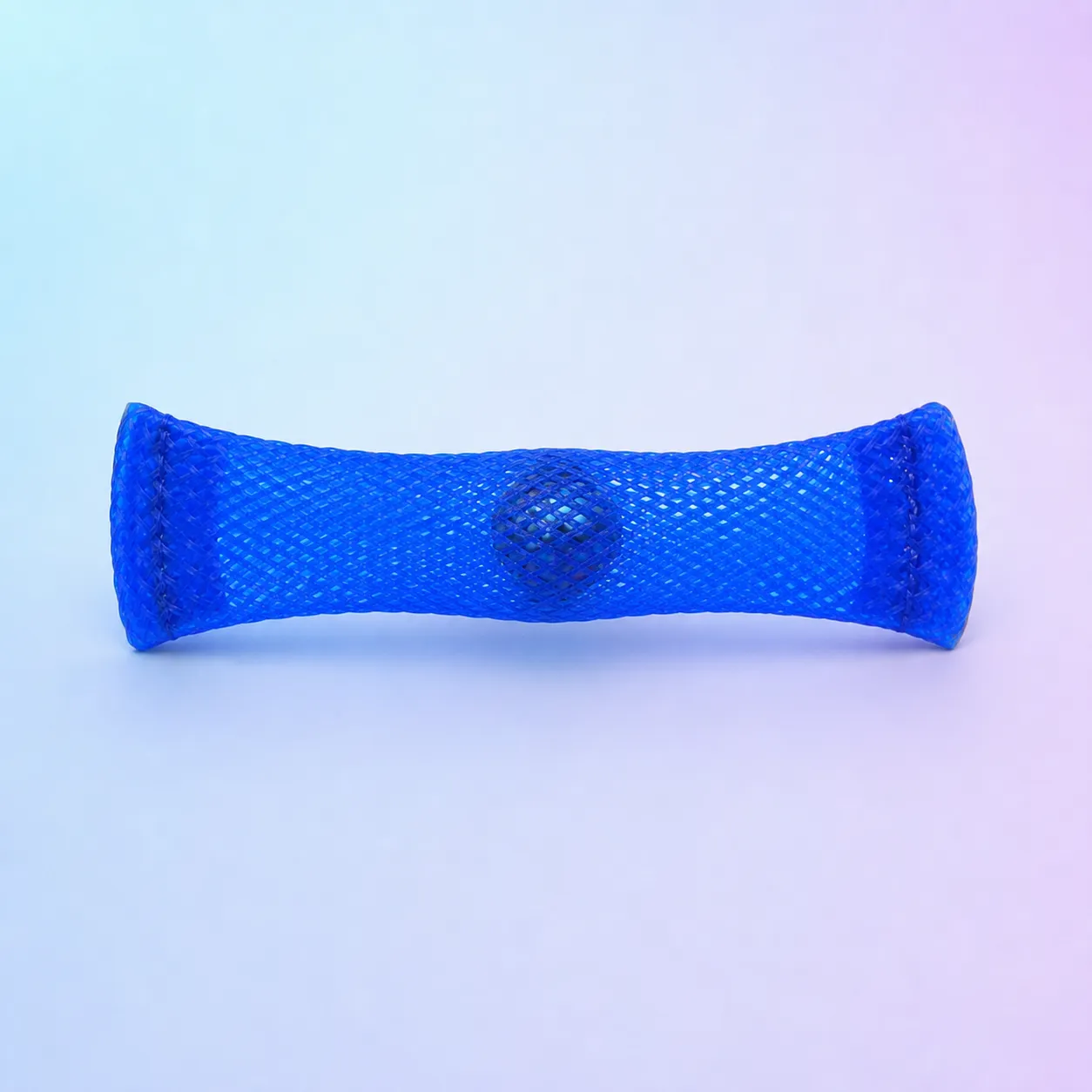 Roll & Squeeze Mesh Marble Fidget, Assorted shown on a soft pastel studio background