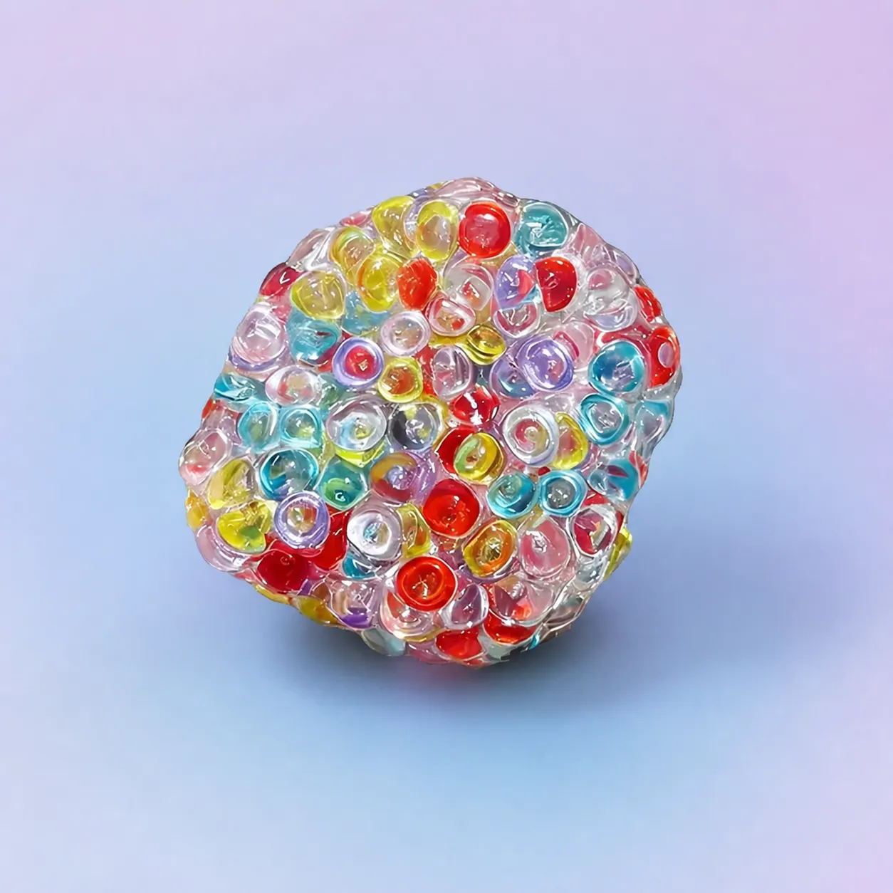 Steady Hand Squeeze Stress Ball, Assorted shown on a soft pastel studio background